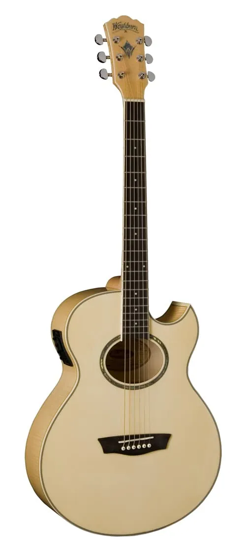 Washburn Festival Series Acoustic-Electric Guitar Natural 6 String with Barcus-Berry EQ4T System