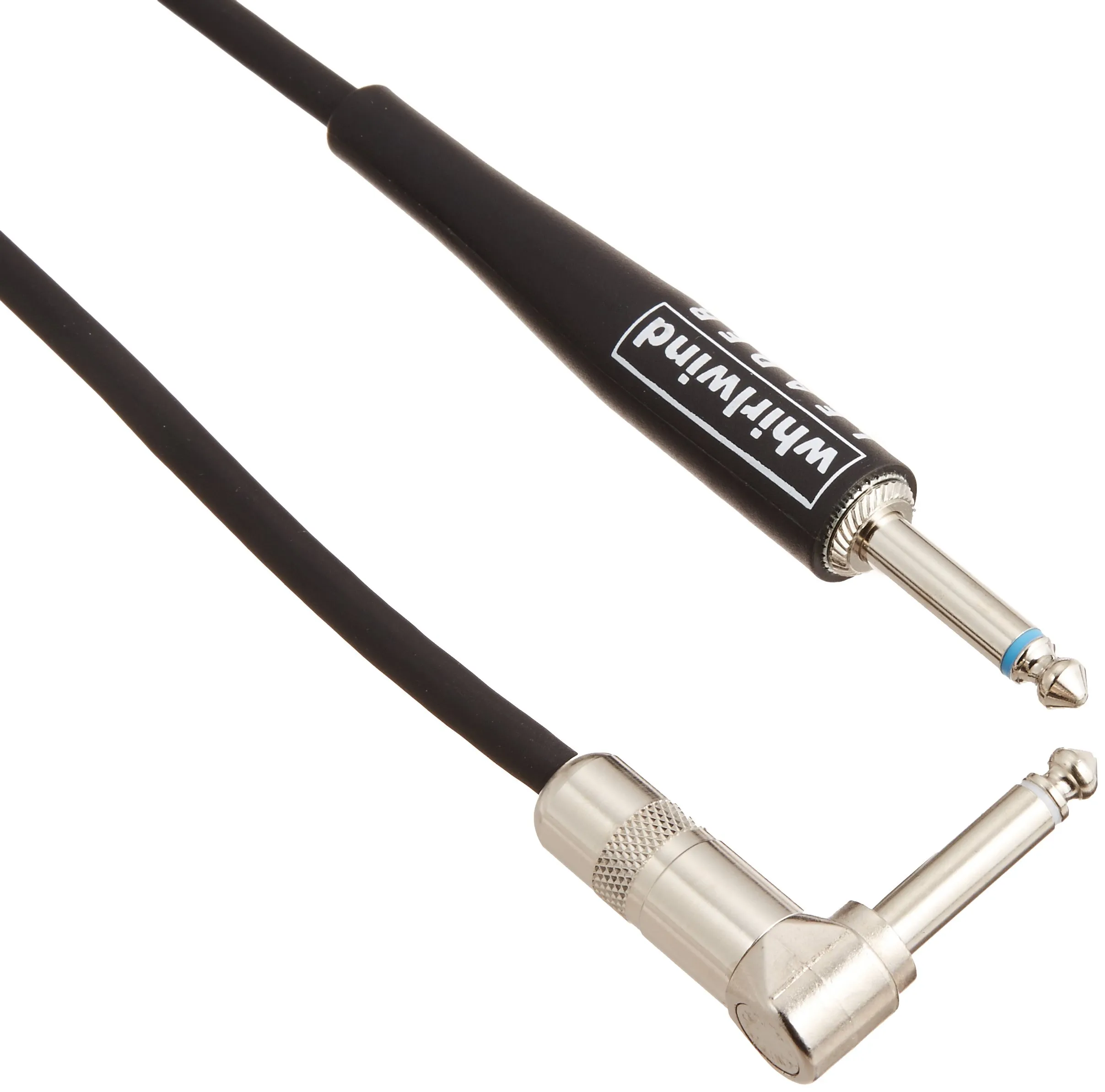 Whirlwind L10R 10ft Straight to Right Angle Instrument Cable with Precision Braided Shielding