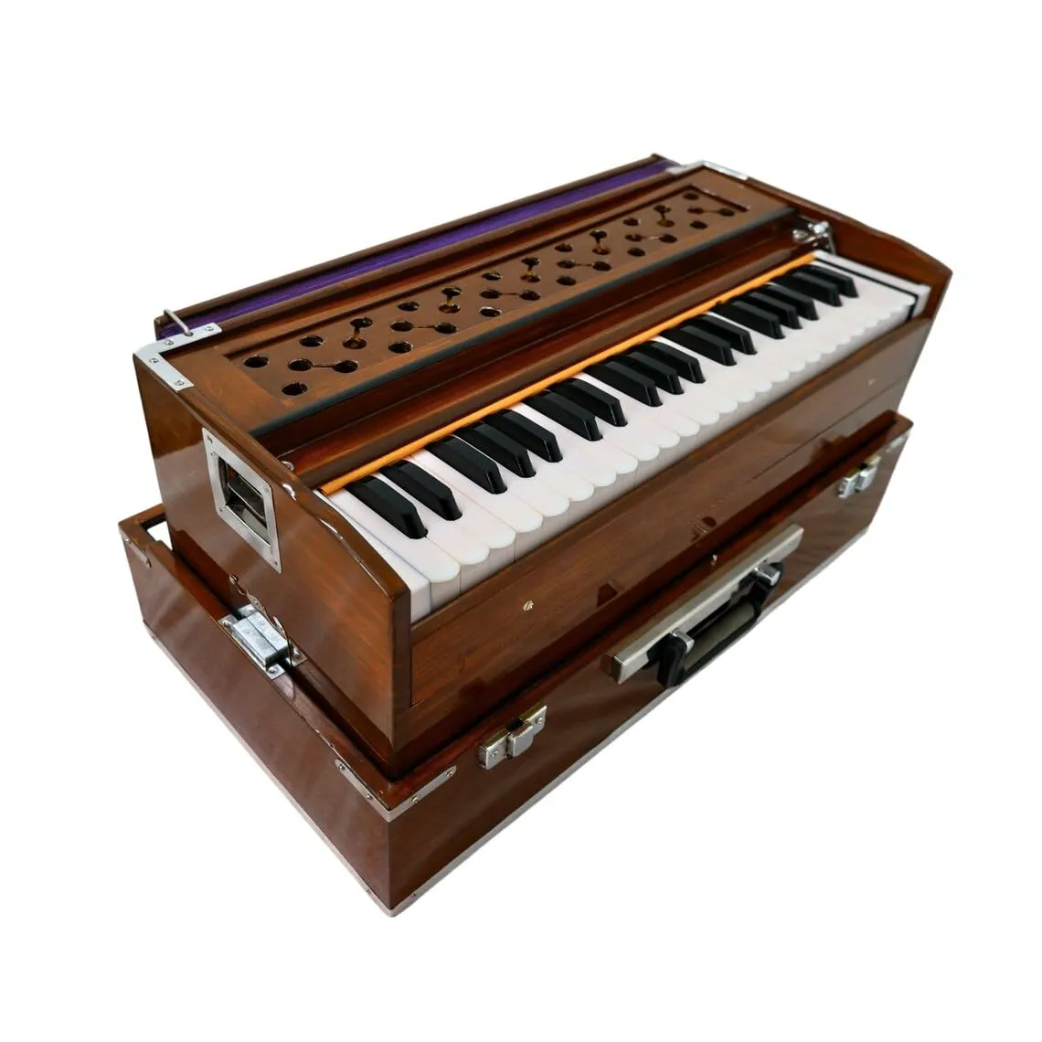 Wooden Foldable Harmonium 3.5 Octave, 440 HZ, Handmade Export Quality Indian Instrument