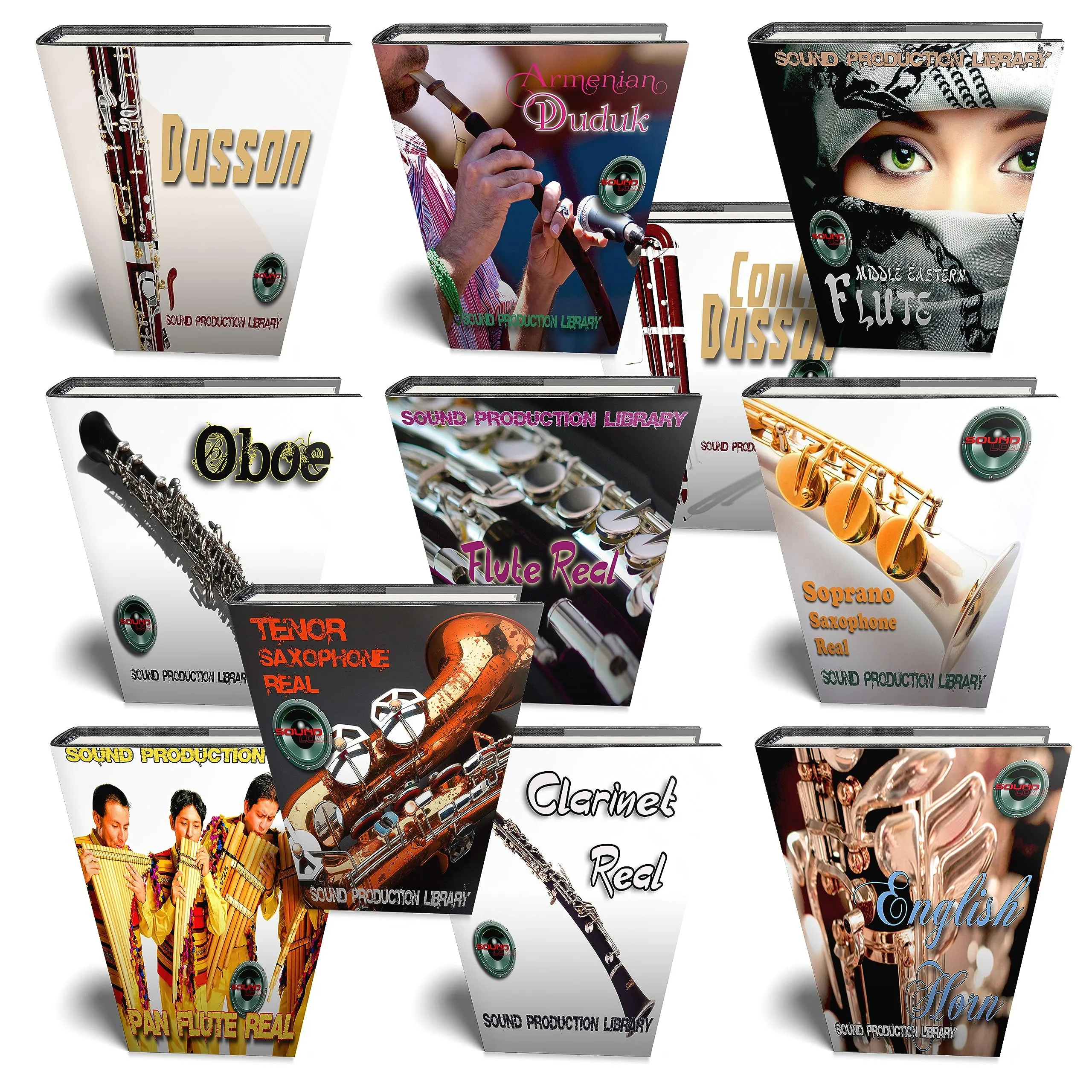 WOODWINDS TOTAL MEGA Bundle - 11 Authentic WAVE/Kontakt Samples, 45GB High-Quality Studio Libraries