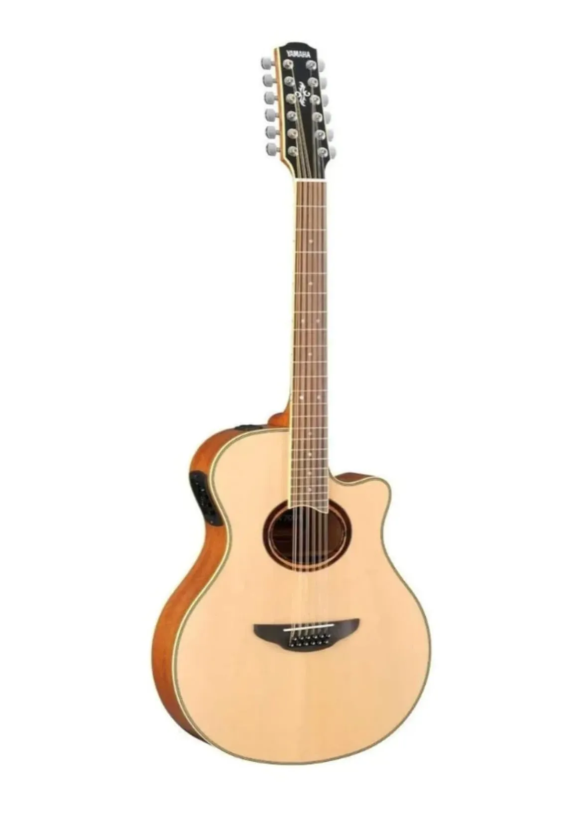 Yamaha APX700II-12 Natural 12-String Thinline Cutaway Acoustic-Electric Guitar with ART Pickup