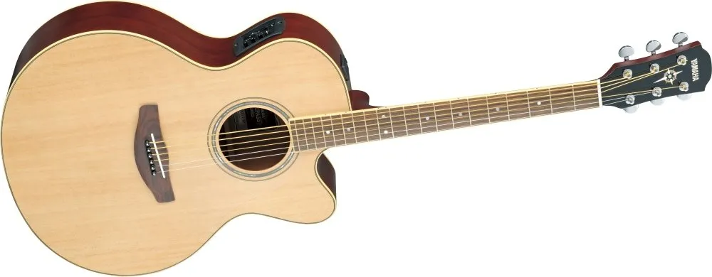 Yamaha CPX500II Medium-Jumbo Cutaway Acoustic-Electric Guitar Natural with Spruce Top and Rosewood