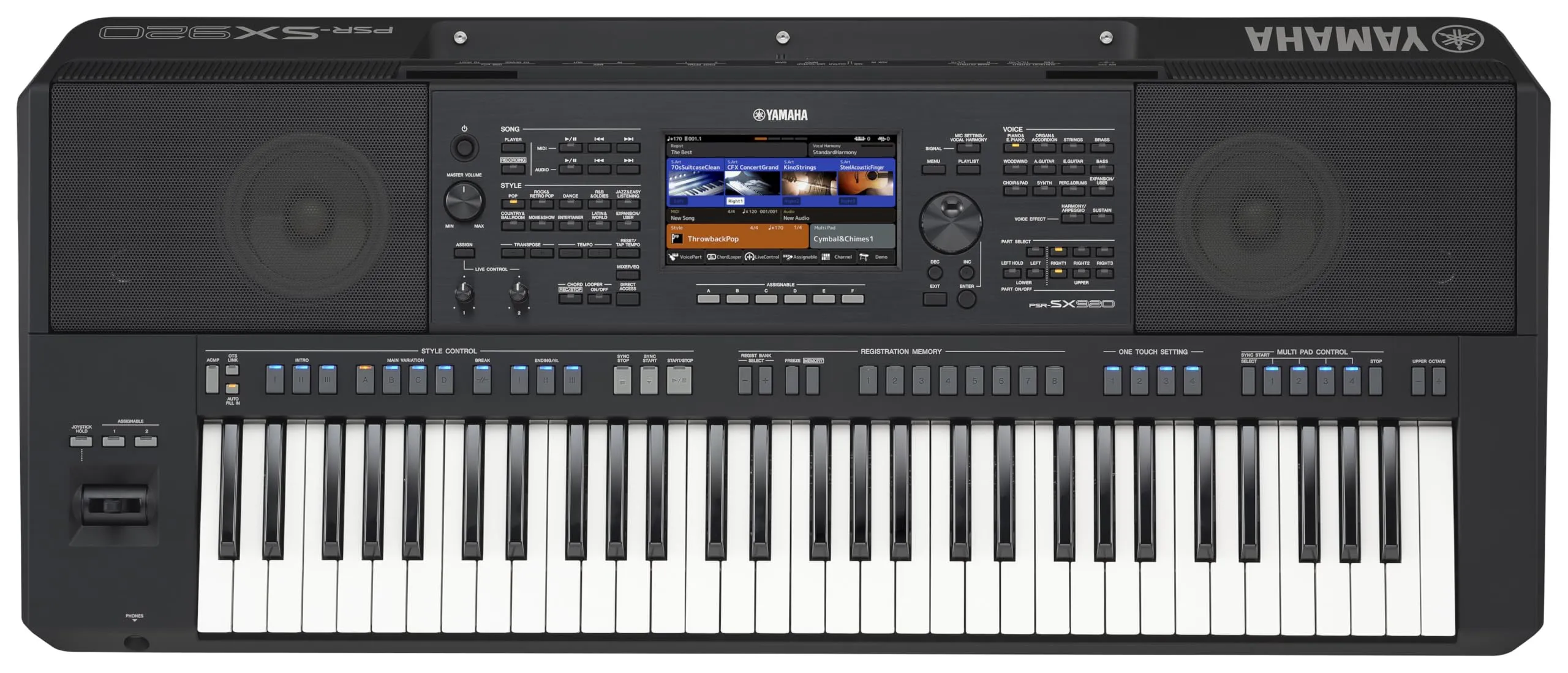 Yamaha PSR-SX920 Flagship Arranger Keyboard, 61-Keys with Pro Accompaniment Styles