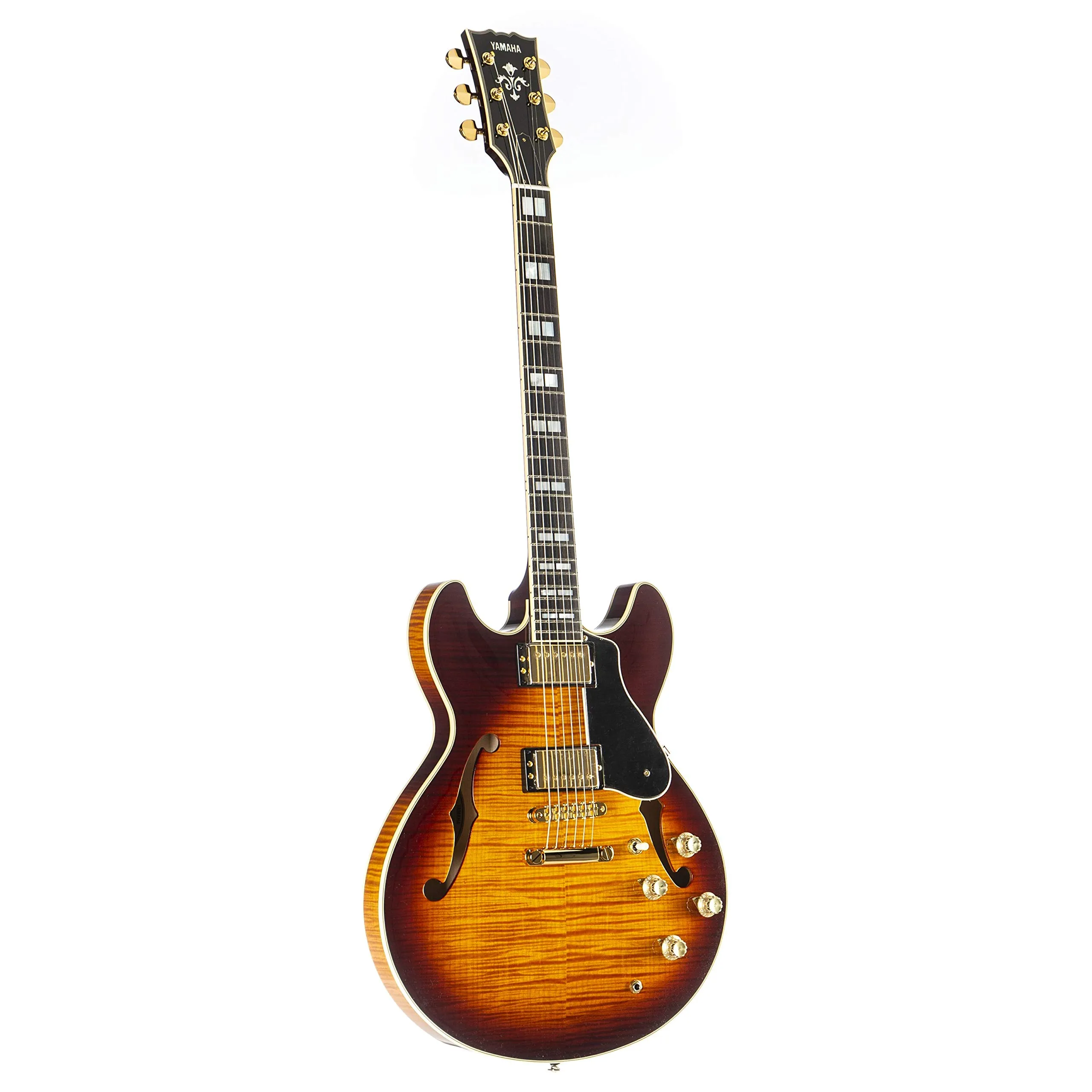 Yamaha SA2200 Semi-Hollow Body Electric Guitar with Humbucker Pickups and Precision Bridge