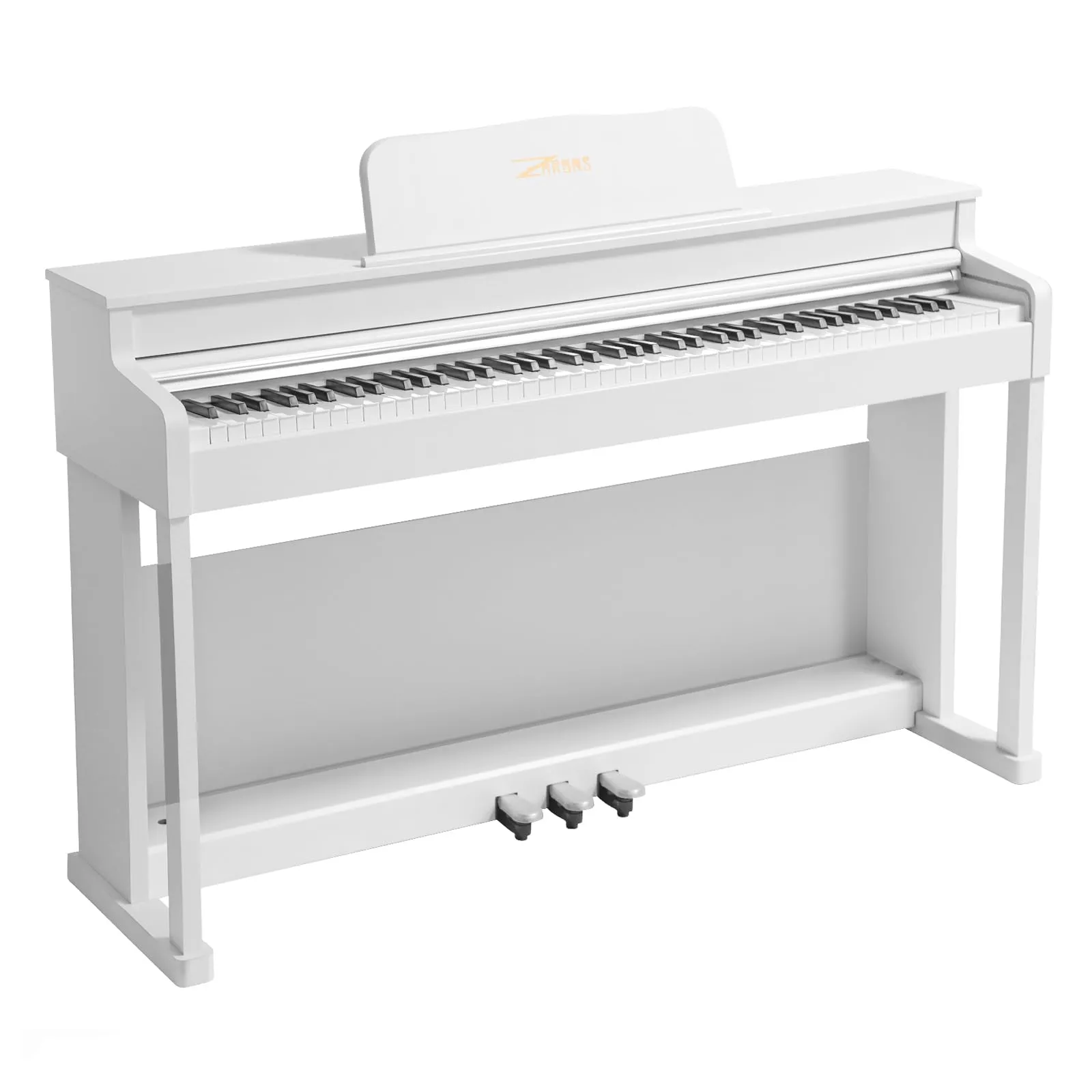 ZHRUNS 88-Key Electric Piano with Weighted Keyboard, USB MIDI, and Acoustic Sustain Pedal